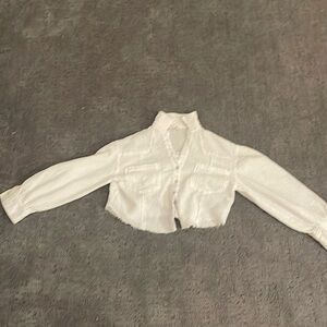 Altar’d State Cropped Distressed Long Sleeve